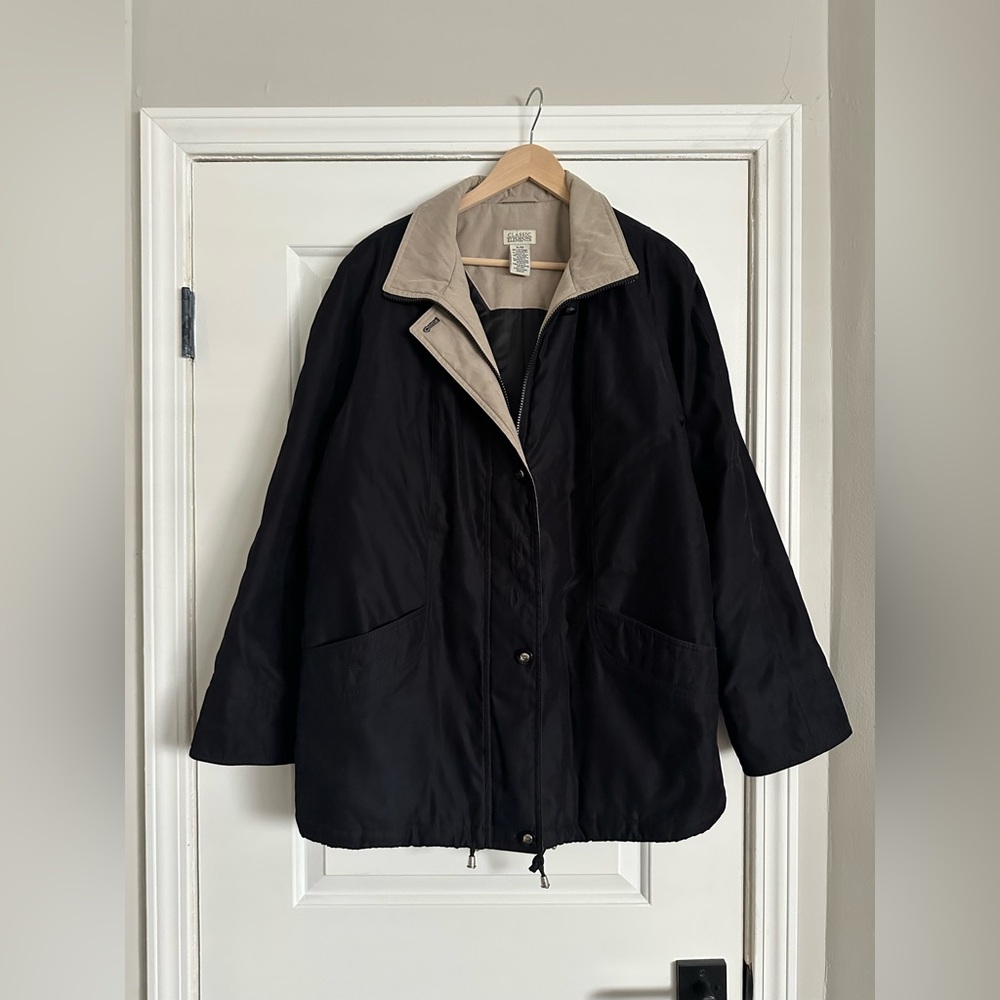 Classic Elements Chore Coat, Black, Size XL